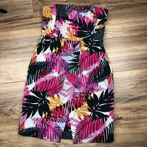 Banana Republic multi colored strapless dress